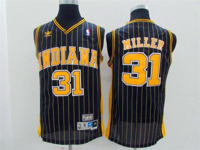 Maillot De Basket Indiana Pacers Reggie Miller 31 Engrener New show Noir